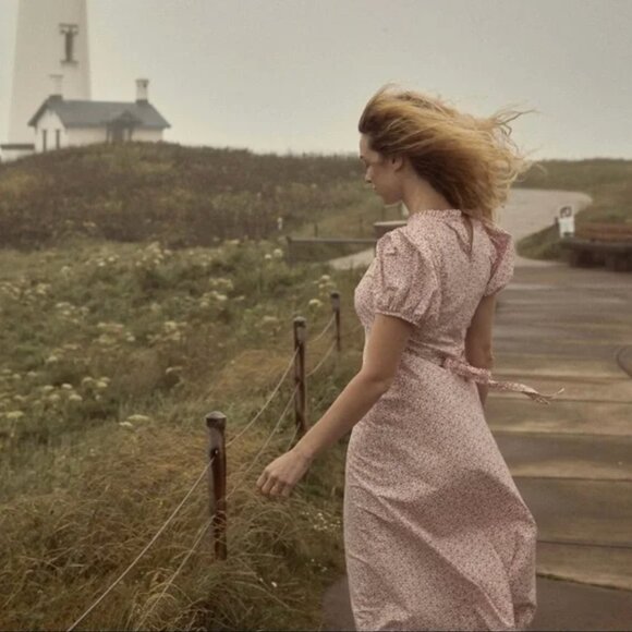 Doen Pink Floral Midi Dress - Picture 5 of 5